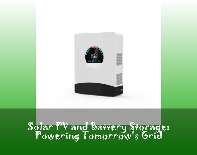 Solar PV and Battery Storage: Powering Tomorrow's Grid
